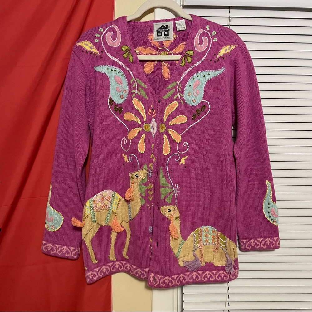 Storybook knit sweater